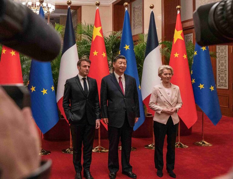 macron von der leyen china